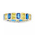 Lab-Created Blue Spinel (1/5 ct. t.w.) & Yellow Cubic Zirconia Ring (Also in White Cubic Zirconia)