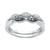2-Pc Set Black Diamond (1/20 ct. t.w.) & White Diamond (1/10 ct. t.w.) Stack Rings in Sterling Silver