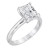 Certified Lab Grown Diamond Radiant-Cut Solitaire Engagement Ring (3 ct. t.w.) in 14k White Gold