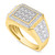 Men's Diamond Textured Ring (1/2 ct. t.w.) in 10k Gold
