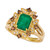 Costa Smeralda Emerald (1-1/5 ct. t.w.) & Diamond (1/2 ct. t.w.) Ring set in 14k Gold