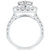 Diamond Halo Bridal Set (3 ct. t.w.) in 14k White Gold