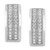 Men's Diamond Double Row Small Hoop Earrings (1/2 ct. t.w.) in Sterling Silver, 5/8"