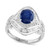 EFFY® Sapphire (1-7/8 ct. t.w.) & Diamond (7/8 ct. t.w.) Halo Ring in 14k White Gold