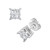 Diamond Earring (1 ct. t.w.) in 14K White Gold