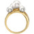 EFFY® Cultured Freshwater Pearl (5-7 mm) & Diamond (1/10 ct. t.w.) Wrap Statement Ring in 14k Gold
