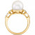 Cultured Tahitian Pearl (10mm) & Diamond (1/10 ct. t.w.) Ring in 14k White Gold (Also in Cultured Freshwater Pearl & Cultured Golden South Sea Pearl)