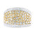 EFFY® White Diamond (3/8 ct. t.w.) & Multicolor Diamond (1-1/2 ct. t.w.) Statement Ring in 14k Two-Tone Gold