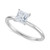 IGI Certified Lab Grown Diamond Princess-Cut Solitaire Engagement Ring (1 ct. t.w.) in 14k White Gold