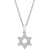 Diamond Star of David 18" Pendant Necklace (1/10 ct. t.w.) in 10k White or Yellow Gold, Created for Macy's