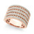 Diamond Multi-Row Band Ring (1-1/2 ct. t.w.) in 14k Rose Gold