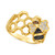 Multicolor Diamond Honeybee Honeycomb Ring (1/3 ct. t.w.) in 14k Gold