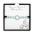 Diamond Accent Circle Aqua Cord Bracelet in Sterling Silver