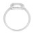 Diamond Open Oval Frame Ring (1/10 ct. t.w.) in 14k Gold or 14k White Gold, Created for Macy's