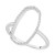 Diamond Open Oval Frame Ring (1/10 ct. t.w.) in 14k Gold or 14k White Gold, Created for Macy's