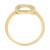 Diamond Open Oval Frame Ring (1/10 ct. t.w.) in 14k Gold or 14k White Gold, Created for Macy's