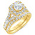 Diamond Halo Bridal Set (3 ct. t.w.) in 14k White or Yellow Gold
