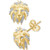 Men's Diamond Lion Stud Earrings (1/3 ct. t.w.) in 14k Gold-Plated Sterling Silver
