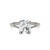 Moissanite Oval Solitaire Ring (2-1/3 Ct. t.w. Diamond Equivalent) in 14K White Gold