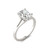 Moissanite Oval Solitaire Ring (2-1/3 Ct. t.w. Diamond Equivalent) in 14K White Gold