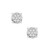 Diamond Cluster Stud Earrings (1/4 ct. t.w.) in 10k White Gold