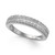 Diamond Double Row Band (1/2 ct. t.w.) in 14k White Gold