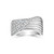 Diamond Swirl Statement Ring (3/4 ct. t.w.) in 10k White Gold