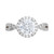 IGI Certified Lab Grown Diamond Halo Engagement Ring (2 ct. t.w.) in 14k White Gold