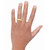 Men's Diamond Squared Band (1/10 ct. t.w.) in 18k gold-plated sterling silver