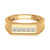 Men's Diamond Squared Band (1/10 ct. t.w.) in 18k gold-plated sterling silver