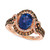 Blueberry Tanzanite (1-1/2 ct. t.w.) & Diamond (3/4 ct. t.w.) Statement Ring in 14k Rose Gold