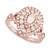 Diamond Pear Multi-Halo Engagement Ring (1-1/2 ct. t.w.) in 14k Rose Gold