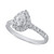 Diamond Pear-Cut Halo Bridal Set (1 ct. t.w.) in 14k White Gold