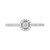 Lab-Created Diamond Halo Ring (1/4 ct. t.w.) in Sterling Silver