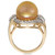 Cultured Golden South Sea Pearl (12mm) and Diamond (5/8 ct. t.w.) Ring in 14k Gold