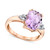 Pink Amethyst (2-7/8 ct. t.w.) & Diamond (1/10 ct. t.w.) Ring in 14k Rose Gold