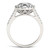 Moissanite Oval Halo Ring (3-1/2 ct. tw. Diamond Equivalent) in 14k White Gold