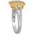 Sunny Yellow Diamond (1-1/6 ct. t.w.) & Vanilla Diamond (1/4 ct. t.w.) Quad Cluster Halo Ring in Platinum & 18k Gold