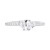 Cubic Zirconia Heart & Pear Two-Stone Ring