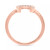 Diamond Horseshoe Ring (1/10 ct. t.w.) in 10k White Gold or 10k Rose Gold