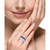 EFFY® Sapphire (3-3/8 ct. t.w.) & Diamond (1/6 ct. t.w.) Ring in Sterling Silver