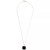 Onyx & Diamond Accent Necklace, 17" + 1" extender