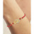Diamond Accent Hamsa Hand Red Cord Bracelet in Sterling Silver or 14k Gold-Plated Sterling Silver