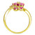 Ruby (1-1/2 ct. t.w.) & Diamond (1/4 ct. t.w.) Flower Statement Ring in 14k Gold