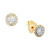 Diamond Halo Stud Earrings (1/4 ct. t.w.) in 10k Gold