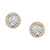 Diamond Halo Stud Earrings (1/4 ct. t.w.) in 10k Gold