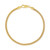 Squared Franco Link Chain Bracelet in 14k Gold-Plated Sterling Silver, Created for Macy's