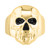 EFFY® Men's Black Spinel Skull Ring (1/3 ct. t.w.) in 14k Gold-Plated Sterling Silver