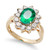 14k Gold Ring, Emerald (1-3/4 ct. t.w.) and Diamond (1 ct. t.w.)