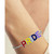 Diamond Accent Rainbow PRIDE Bolo Bracelet in Sterling Silver